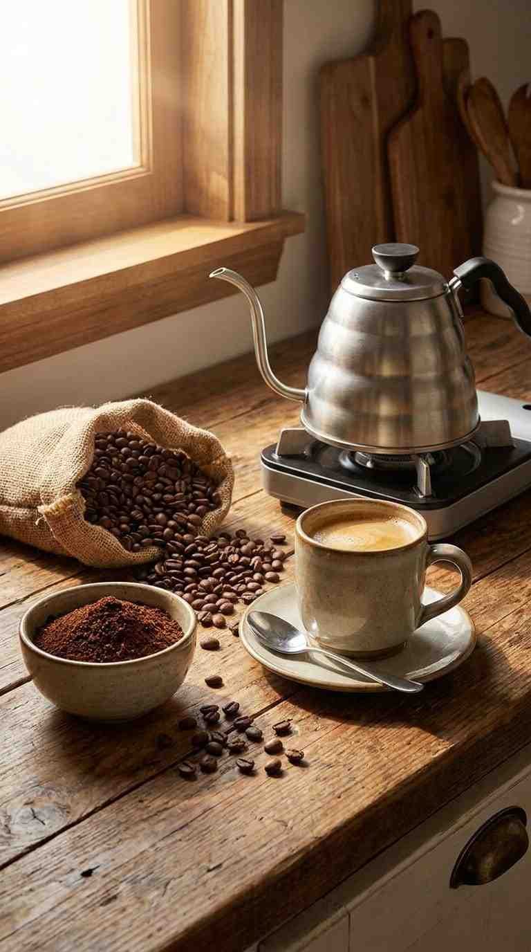 How to make black coffee at home
